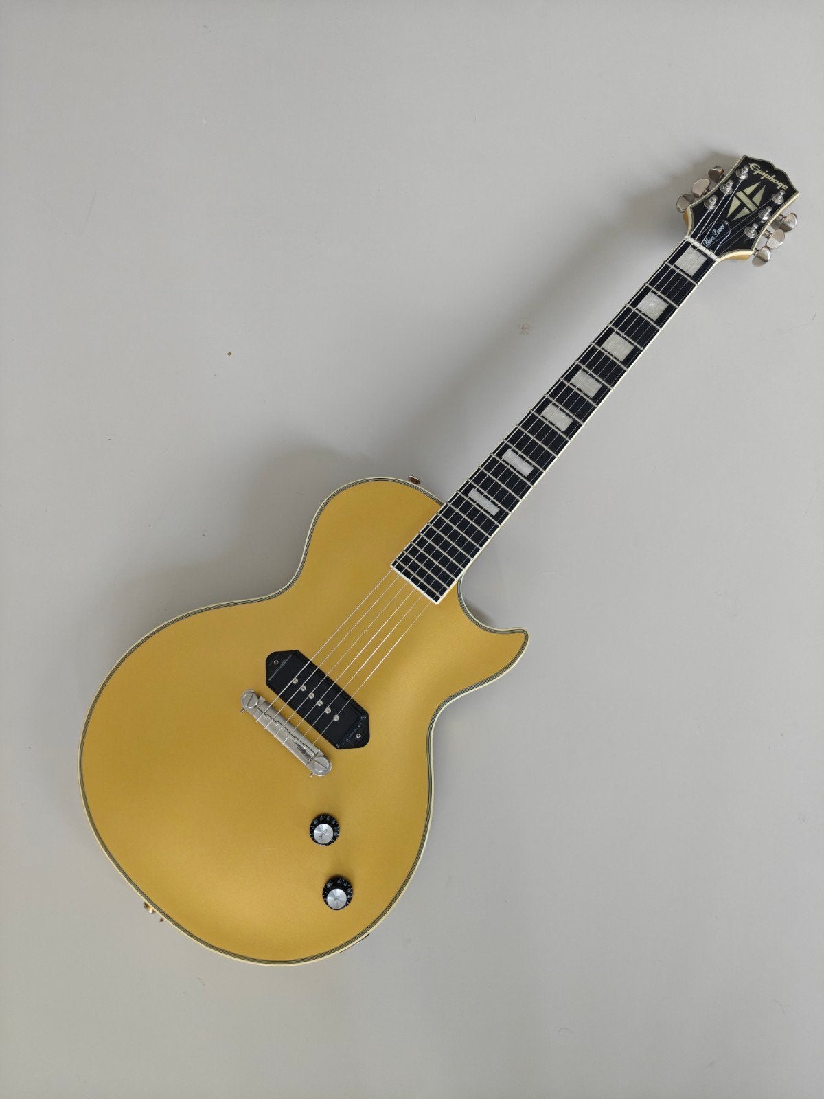 Epiphone Les Paul custom Gold glory, Ophalen, Zo goed als nieuw, Solid body, Epiphone