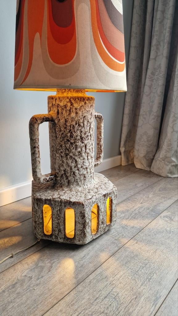 Retro vintage fat lava vloerlamp keramiek, Ophalen