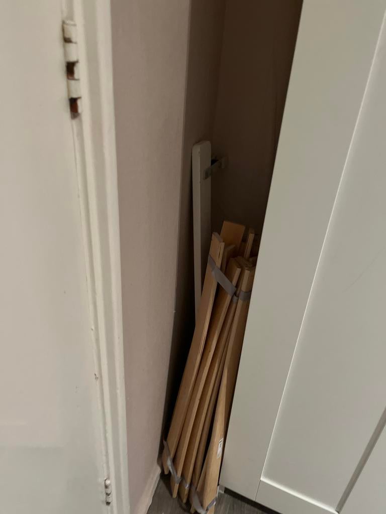 Peuterbed hekje, matras en lattenbodem, Kinderen en Baby's, Kinderkamer | Bedden, Gebruikt, 70 tot 85 cm, Lattenbodem, 140 tot 160 cm