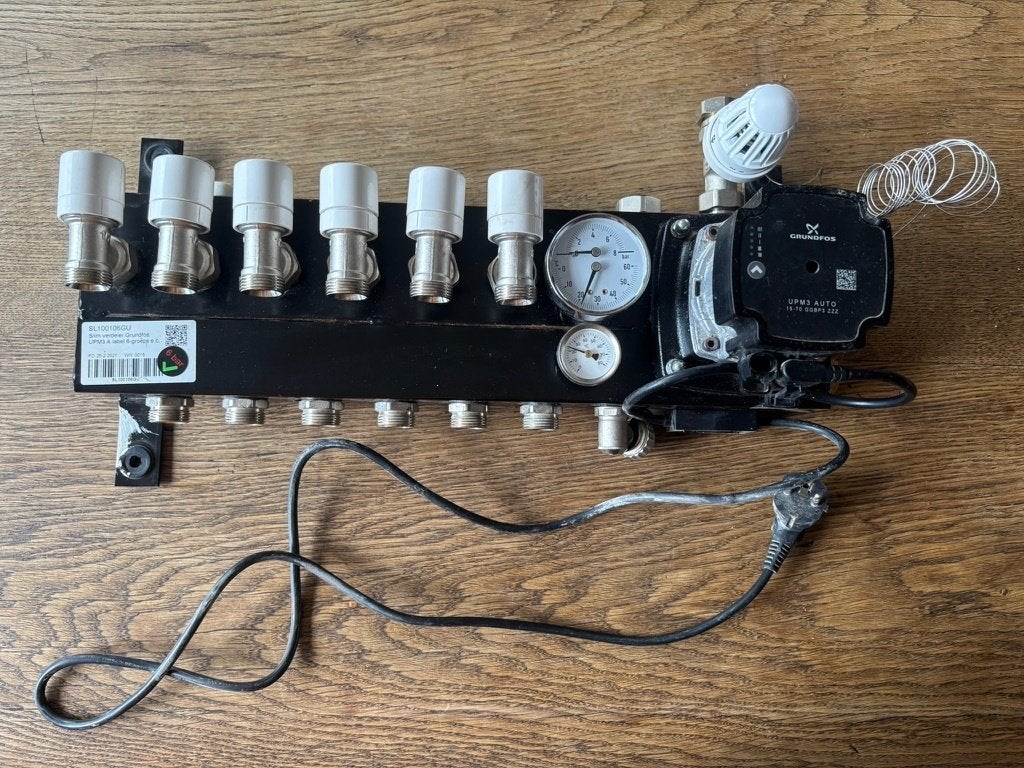 VTE slim verdeler 6 groepen (SL100106GU), Doe-het-zelf en Verbouw, Verwarming en Radiatoren, Minder dan 30 cm, Overige typen, Minder dan 60 cm