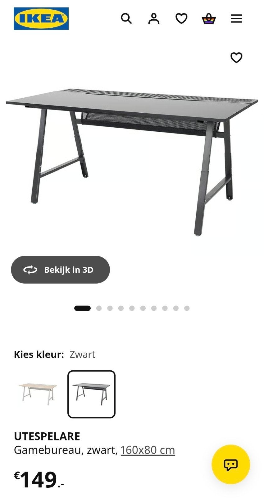 game bureau 160 x 80, Ophalen, Zo goed als nieuw