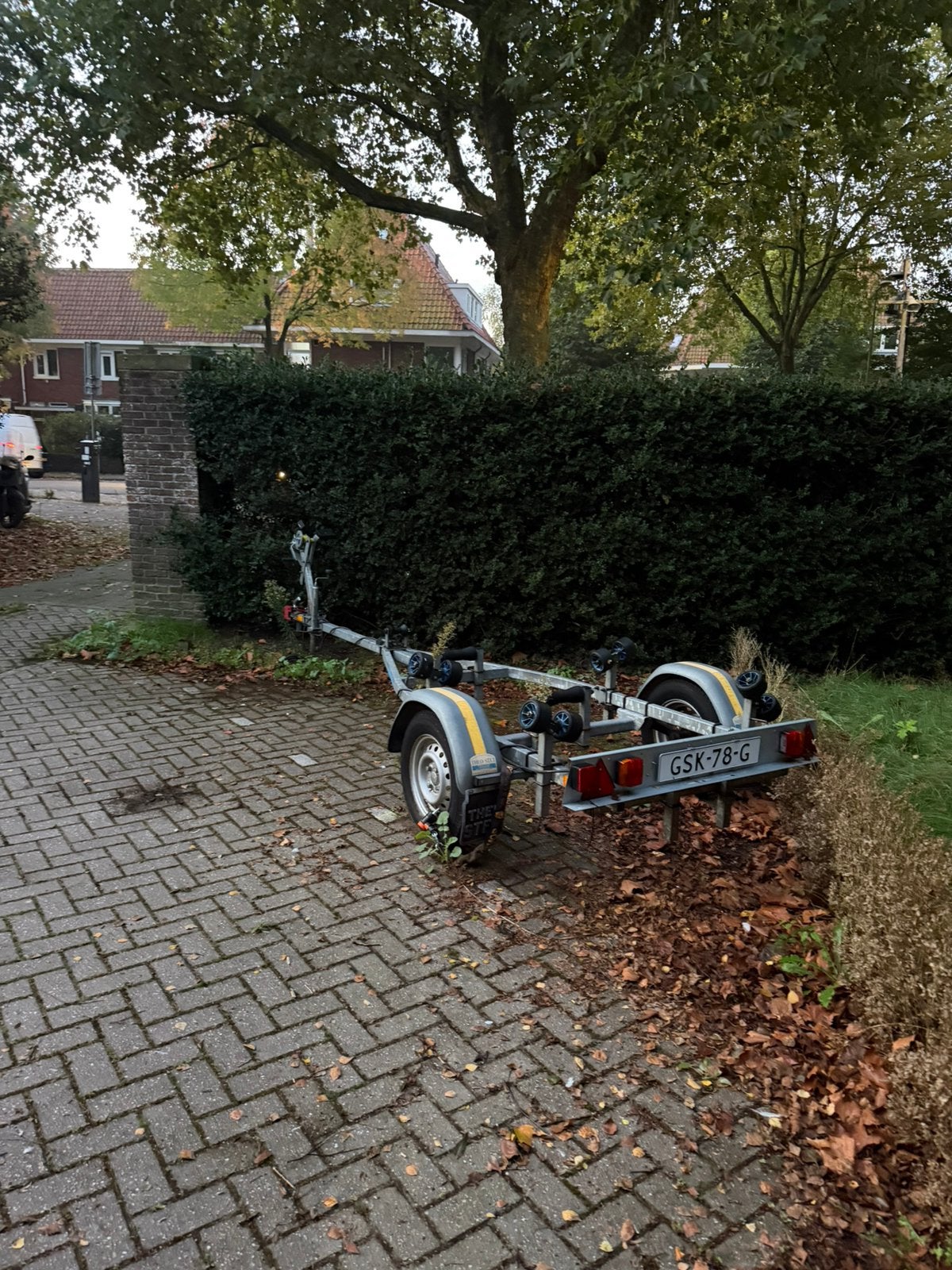 Te koop: Sterck enkelassige boottrailer, Ophalen, Zo goed als nieuw, Minder dan 6 meter, Overige typen