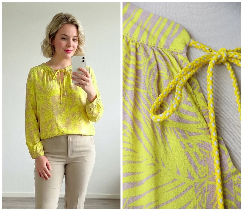 Emily van den Bergh - prachtige blouse neongeel - 40, Kleding | Dames, Maat 38/40 (M), Verzenden, Geel, Emily van den Bergh