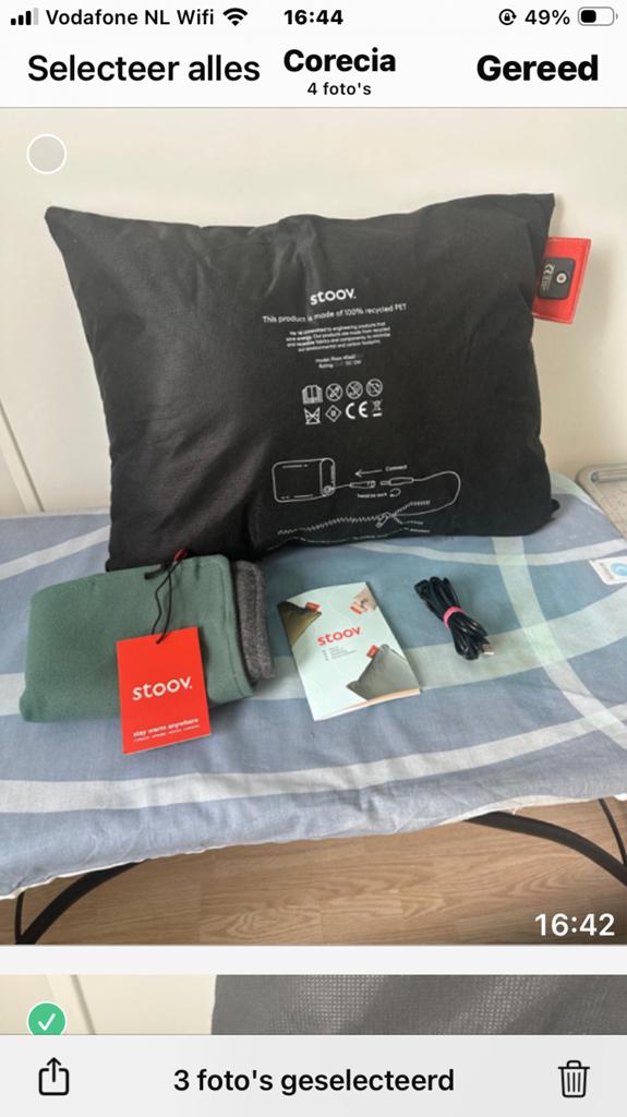 Stoov warmte kussen, Ophalen of Verzenden, Nieuw, Massagestoel of Kussen