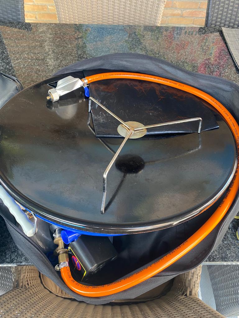 Cadac wok/gril compleet met hoes, Ophalen, Zo goed als nieuw