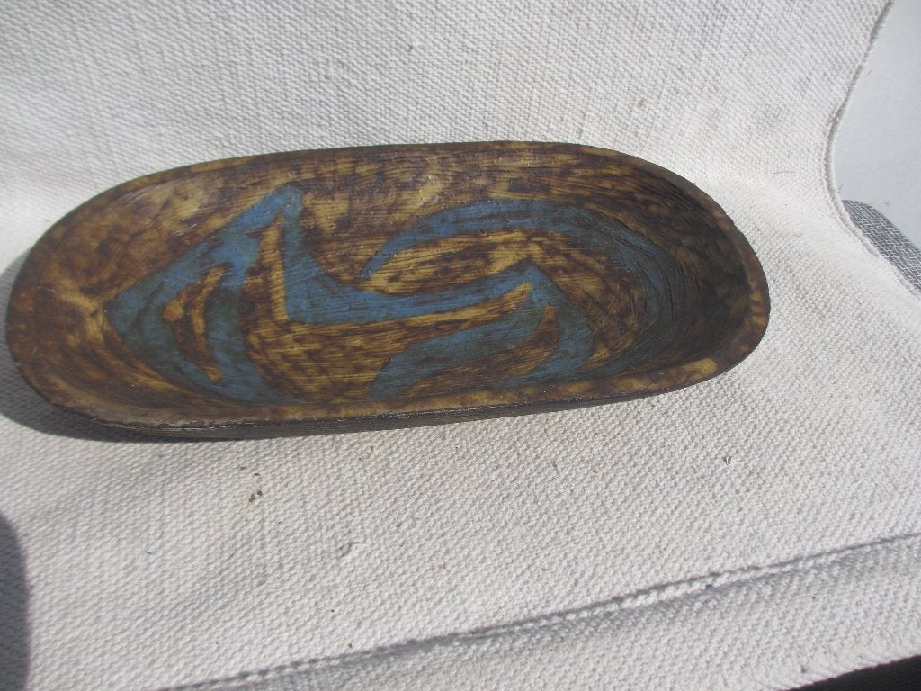 Vintage Aardewerk schaal. / Jan Schuurkes  Cor Unum