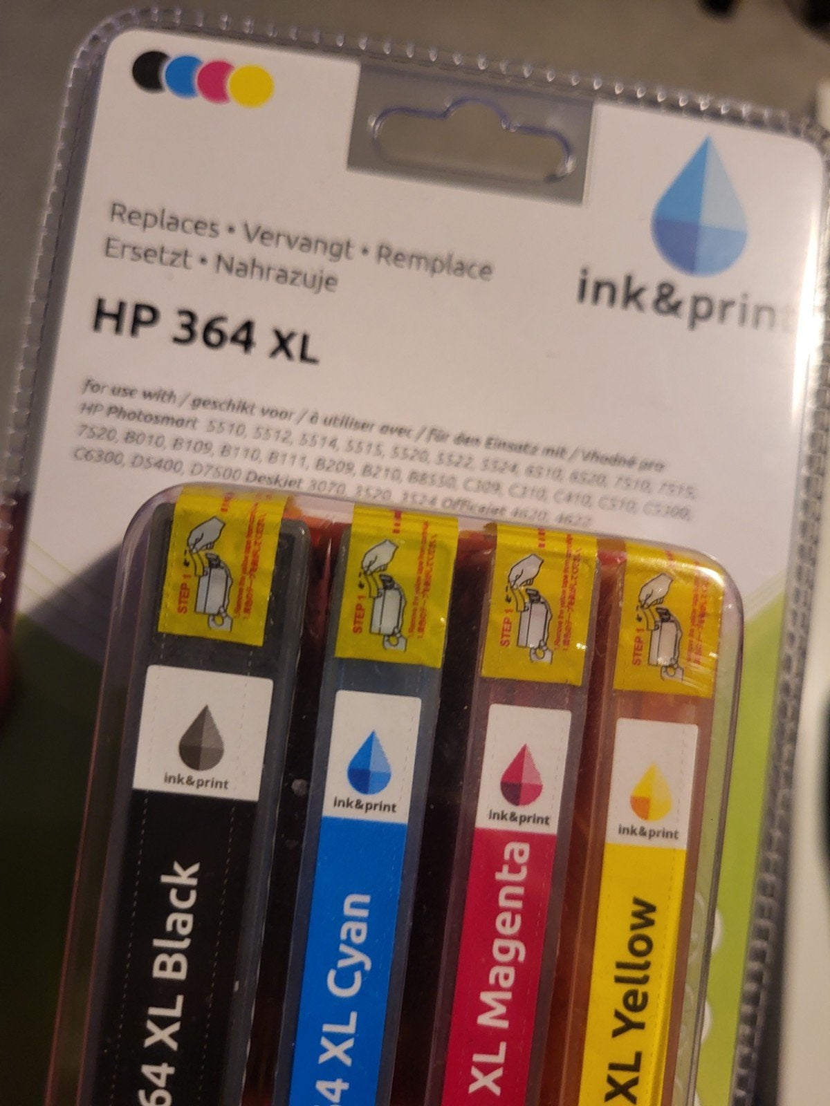 HP 364 XL Inktpatronen - Zwart, Cyaan, Magenta, Geel, Computers en Software, Printerbenodigdheden, Ophalen of Verzenden, Nieuw