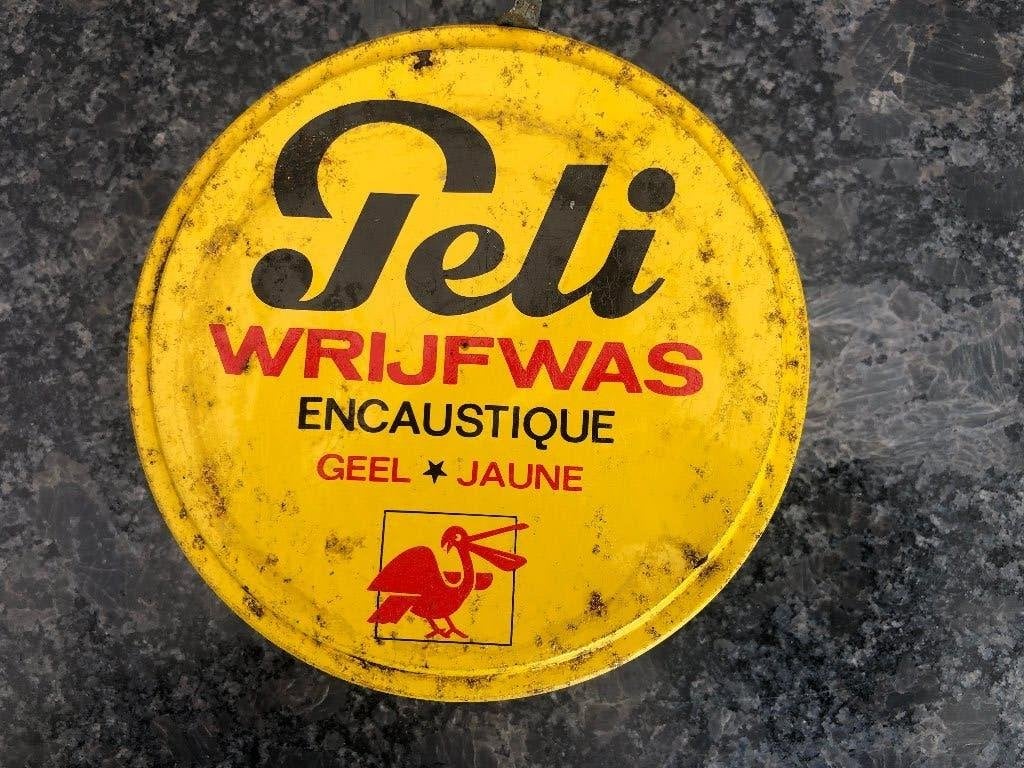 Blik Peli wrijfwas, Verzamelen, Ophalen of Verzenden, Gebruikt, Overige