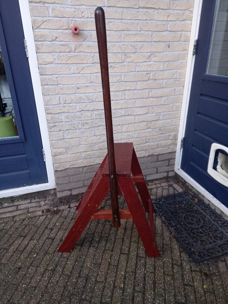 Vintage mahonie bibliotheektrap, Ophalen