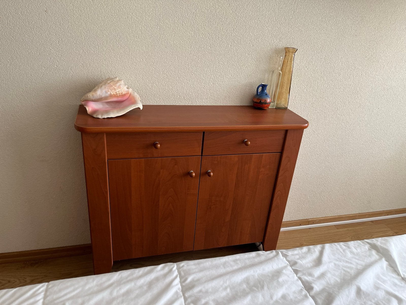 Houten kastje met lades en deuren - 28 cm diep, Huis en Inrichting, Ophalen, Gebruikt, Minder dan 25 cm, Met lade(s)