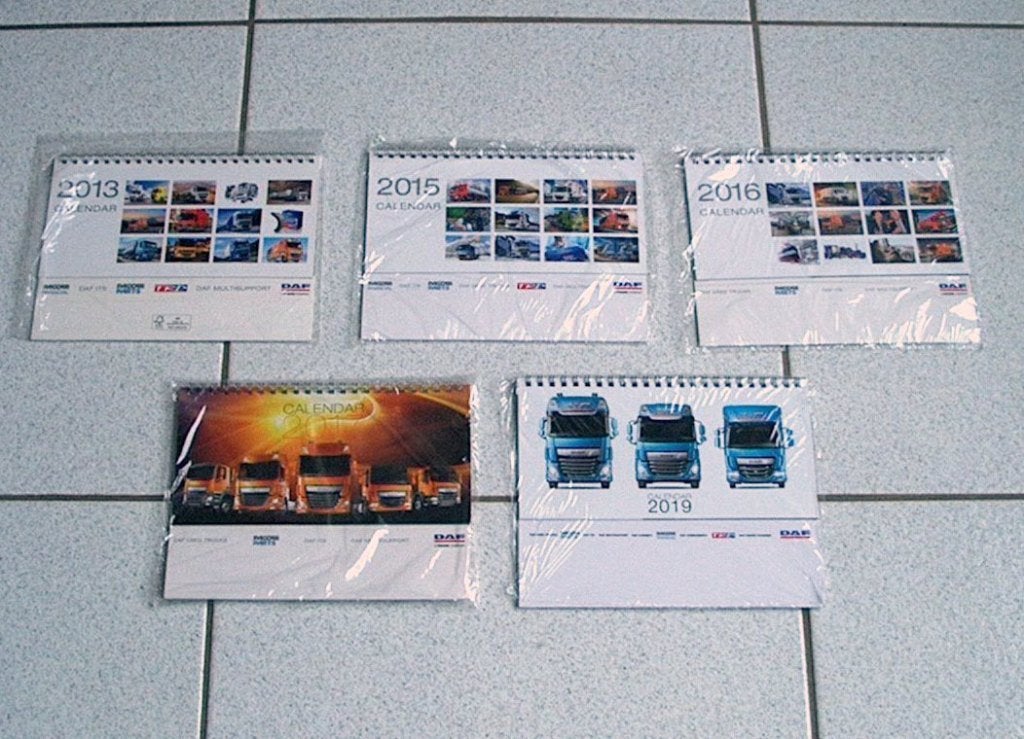 NIEUW kalender Daf Trucks : diverse jaren NIEUW, Ophalen, Nieuw, Auto's