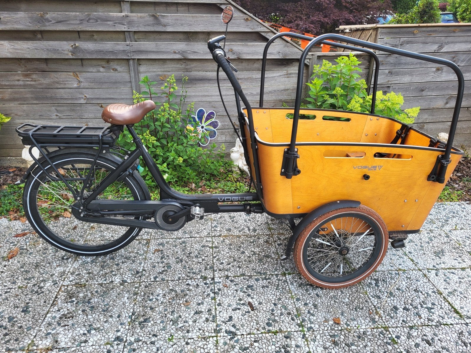 Vogue carry 3 bakfiets bafang middenmotor, Fietsen en Brommers, Fietsen | Bakfietsen, Ophalen, Gebruikt, 4 kinderen of meer