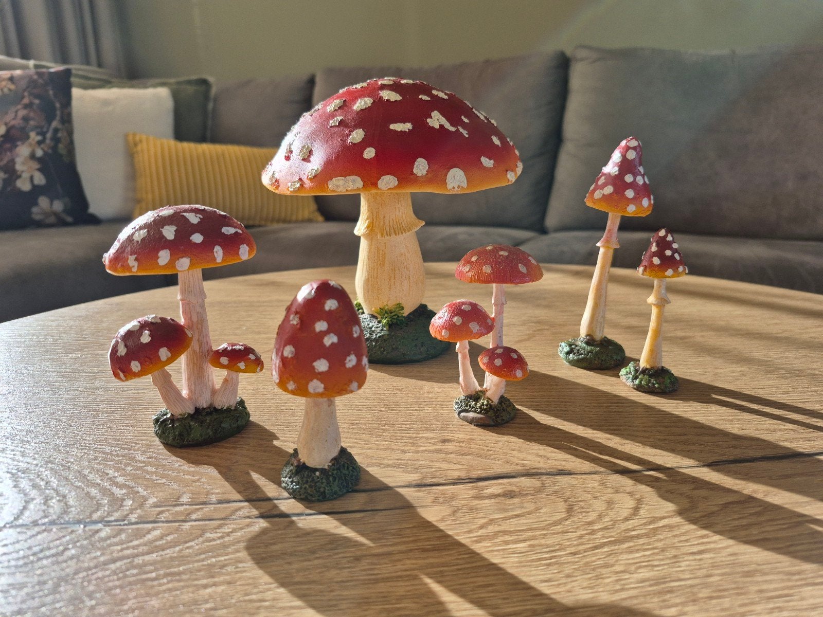 Paddestoelen voor decoratie, zgan, Ophalen of Verzenden, Zo goed als nieuw