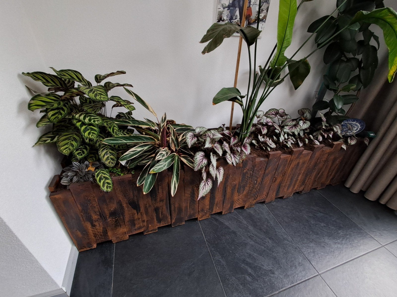 plantenbak binnen, Ophalen, Zo goed als nieuw, Hout, Binnen