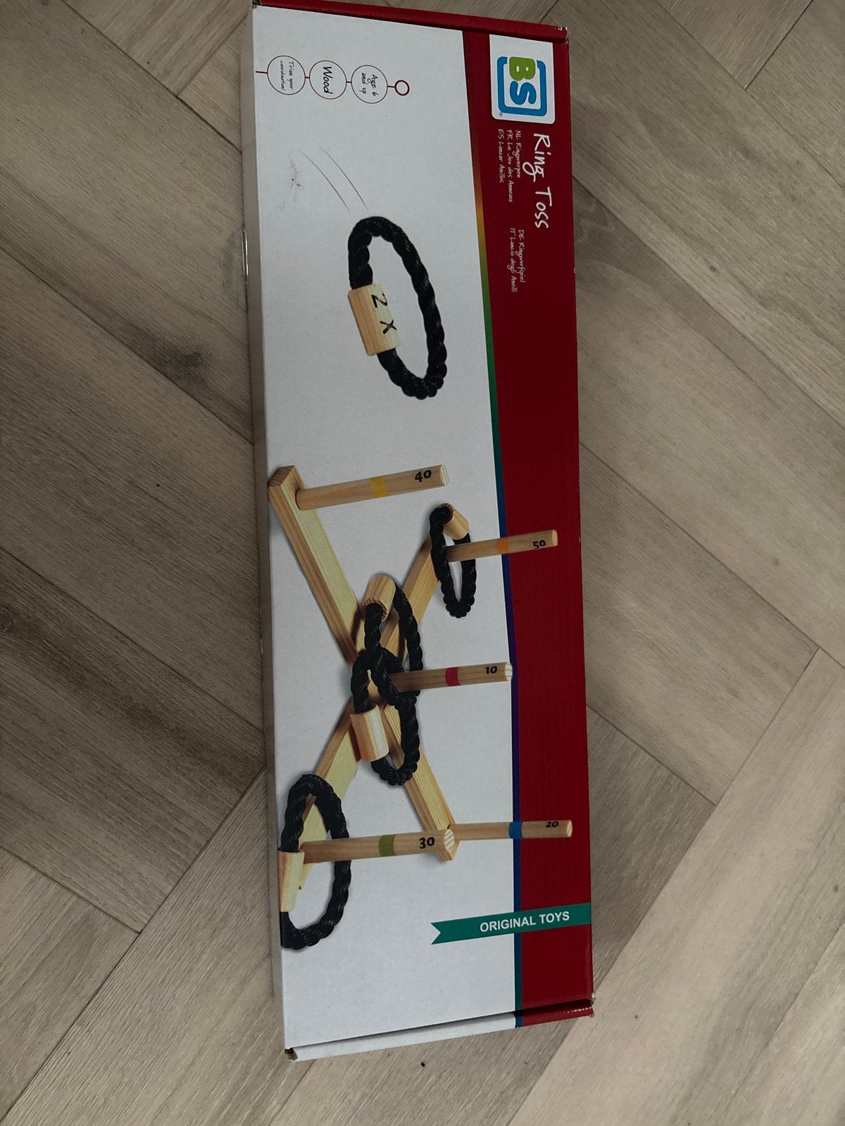 BS Ring Toss Spel - Houten Ringwerpspel voor Buiten, Ophalen, Nieuw, Jongen of Meisje