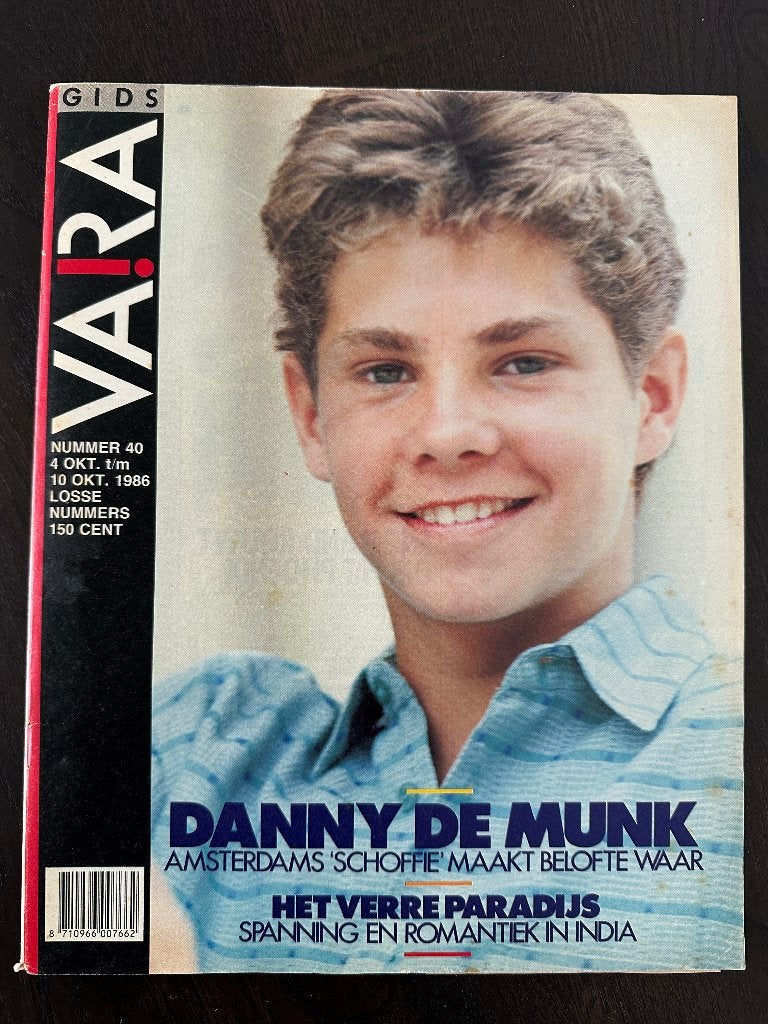 VARA Gids 4 okt 1986, met Danny de Munk, Joey Tempest, Ophalen of Verzenden, Gelezen, Muziek, Film of Tv