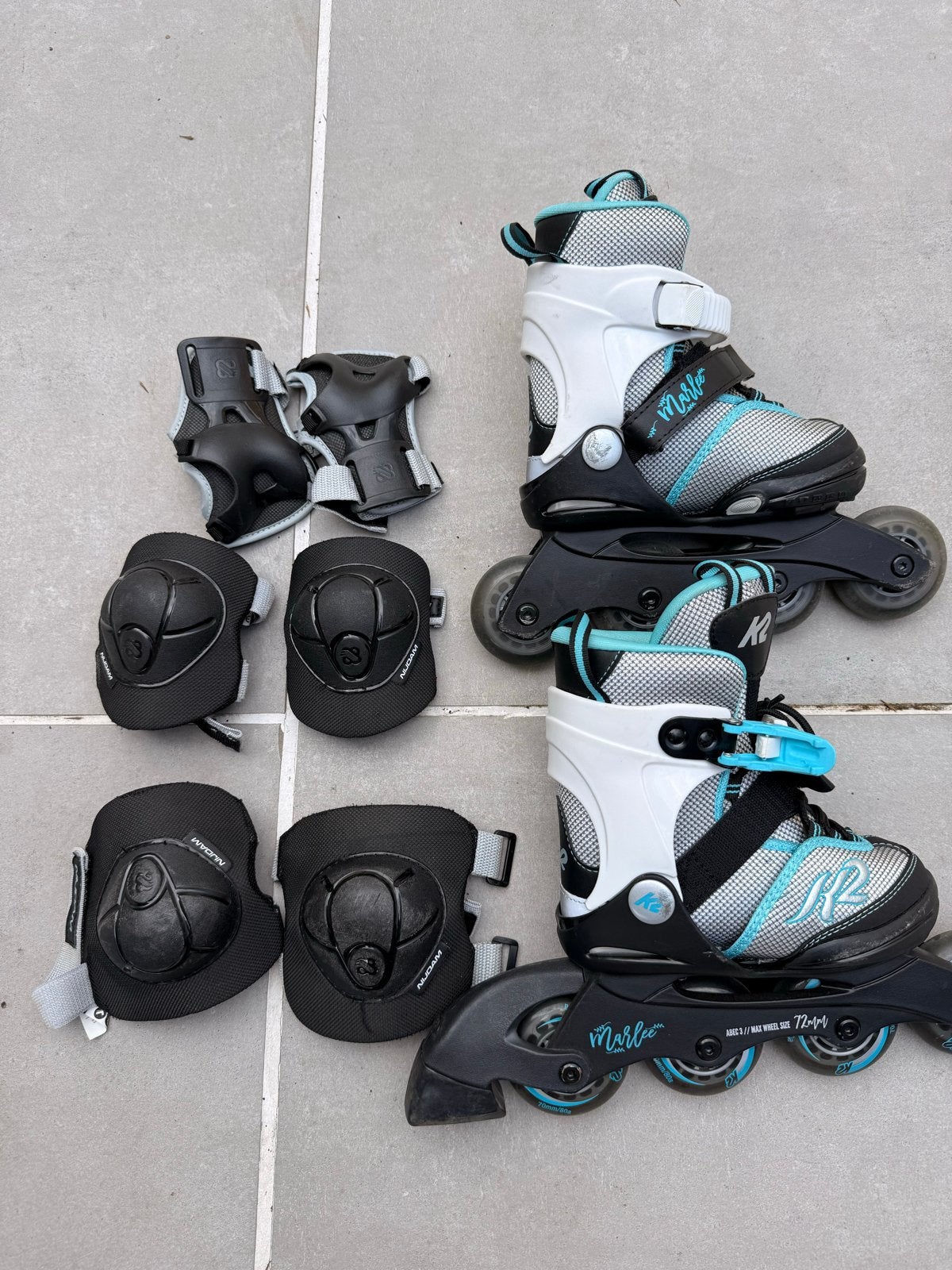 K2 Marlee Verstelbare Inline Skates met Bescherming, Sport en Fitness, Schaatsen, Ophalen, Zo goed als nieuw, Overige typen, Overige merken
