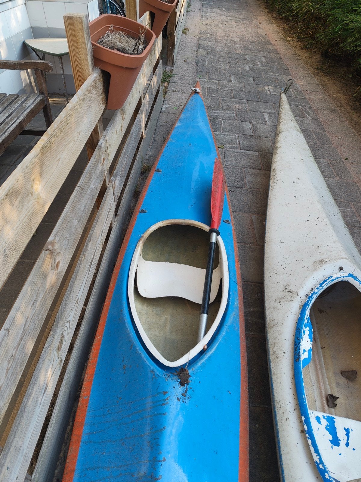 2x Kayak - Blauw en Wit, Ophalen, Gebruikt, 1-persoons
