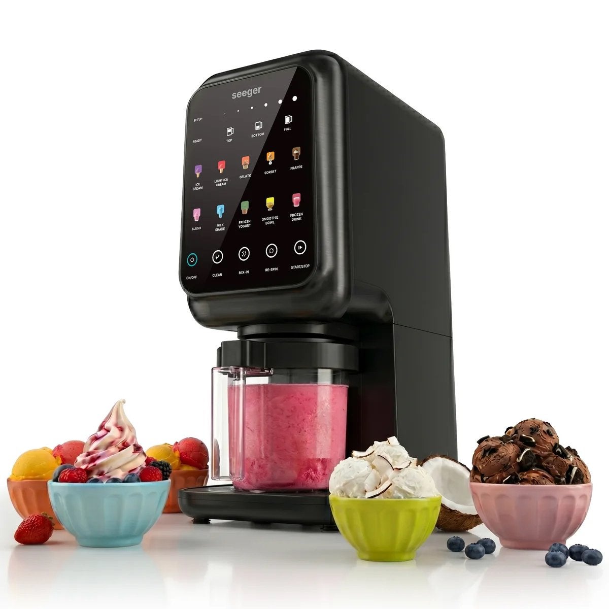 Seeger Multi Cream Ice Cream Maker - Zelfvriezend, Witgoed en Apparatuur, Ophalen of Verzenden, Nieuw, Zelfvriezend