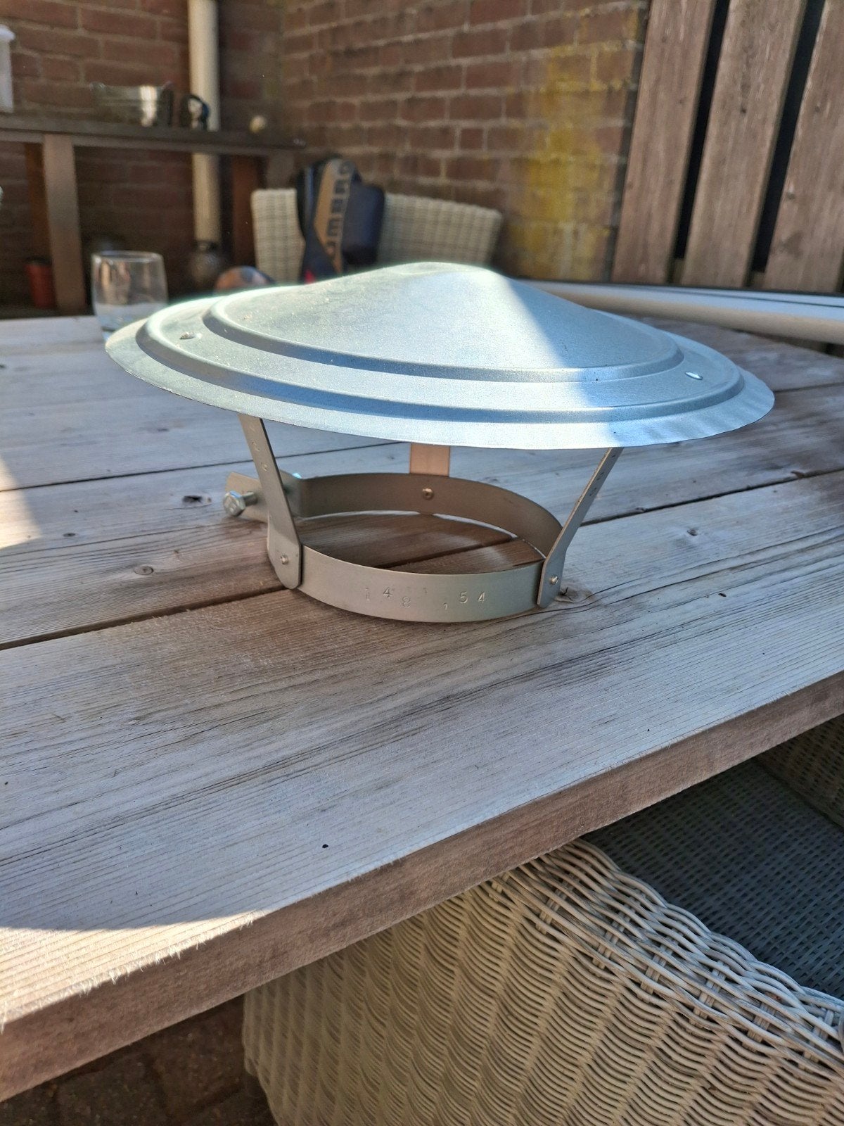 Nedco regenkap 148-154mm voor schoorsteen, Ophalen of Verzenden, Nieuw