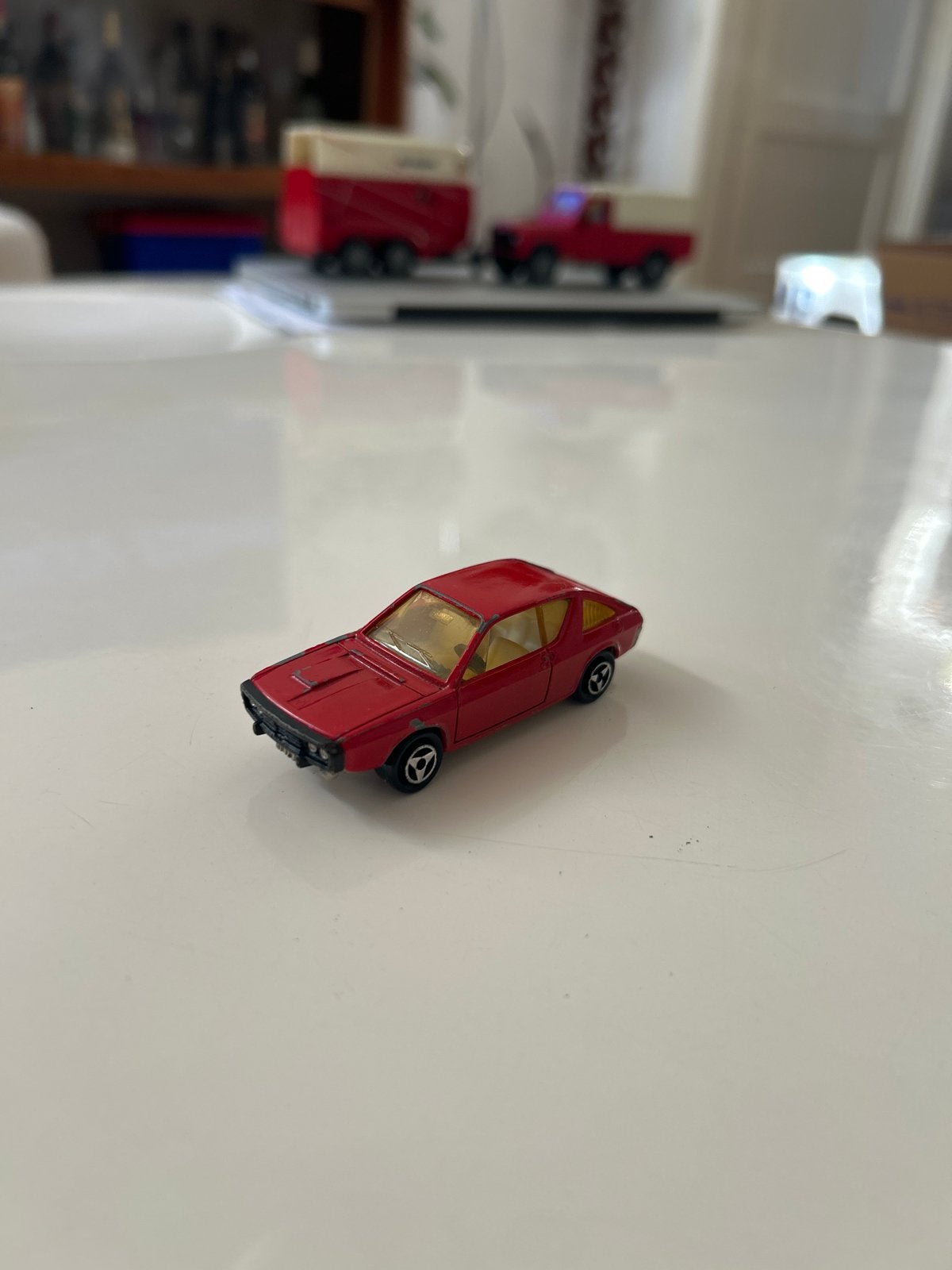 Majorette Renault 17 TS Miniatuurauto Serie 200 Rood, Ophalen of Verzenden, Gebruikt, Auto