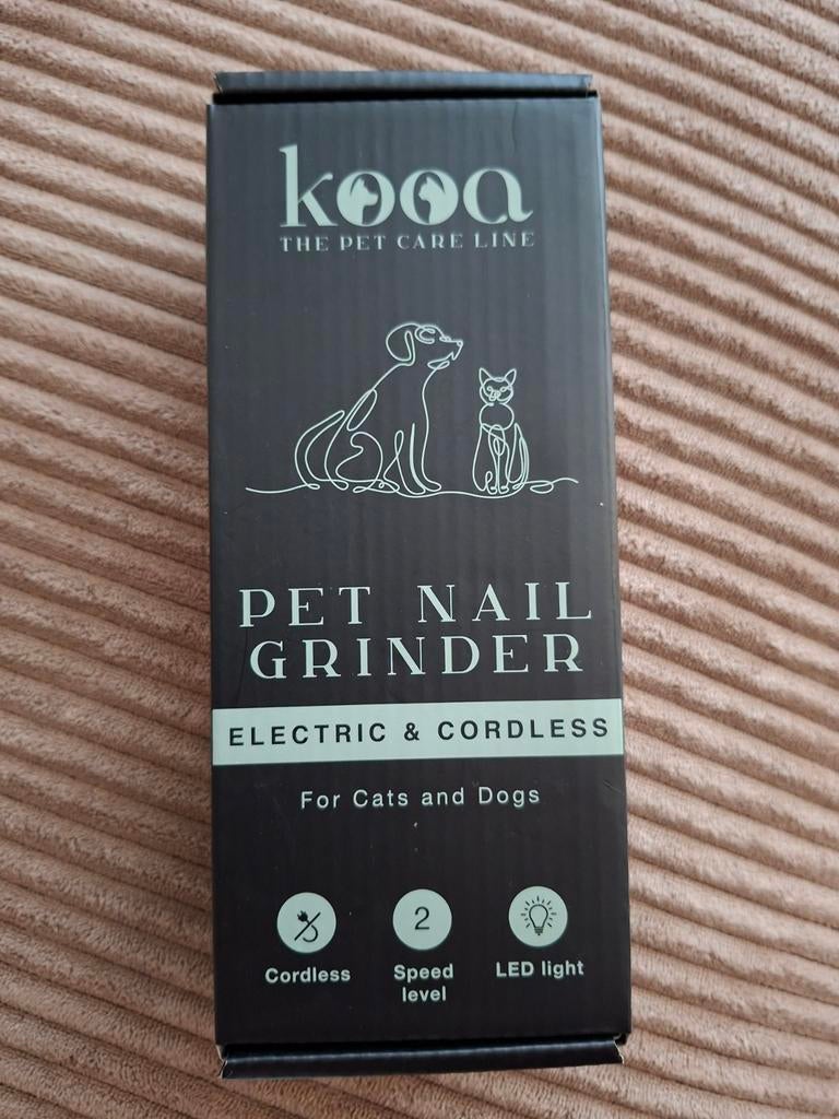 Nieuwe pet nail grinder - Kooa - Nagelslijper, Dieren en Toebehoren, Ophalen of Verzenden, Nieuw