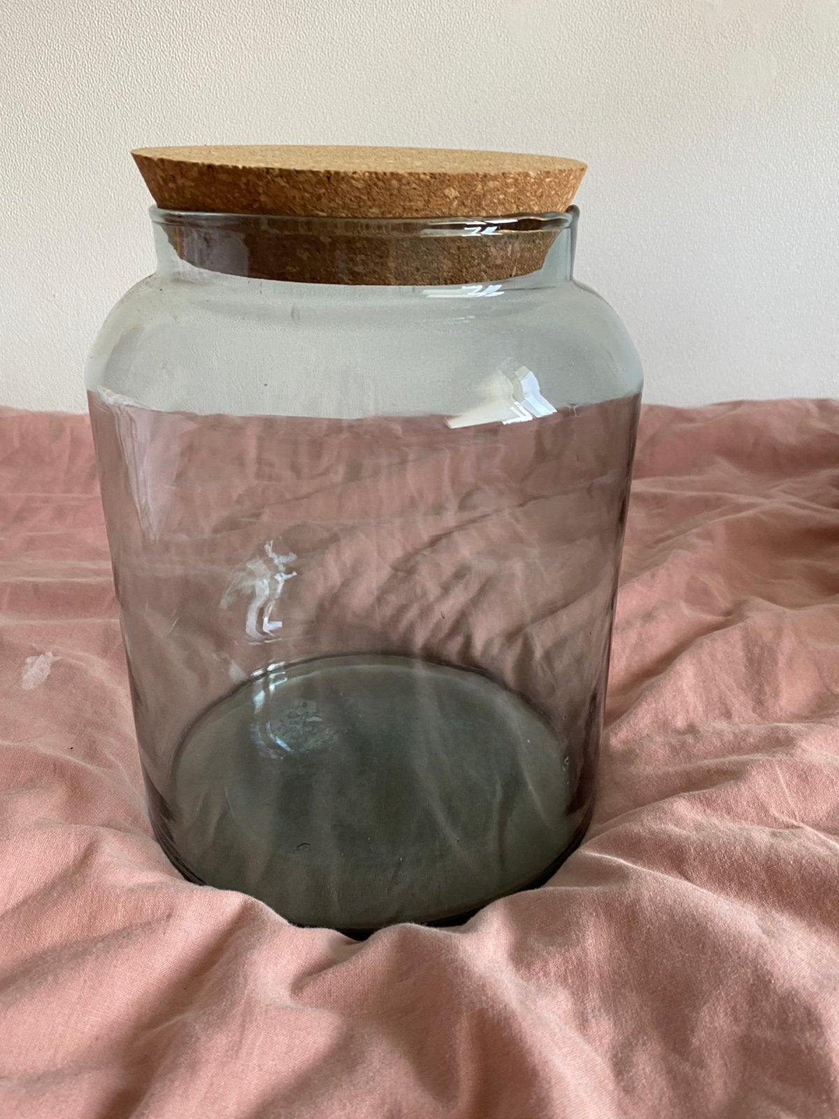 Atmosphera Pot vaas van glas voor planten /  ecosysteem, Glas, Ophalen of Verzenden, Gebruikt, Met kurk