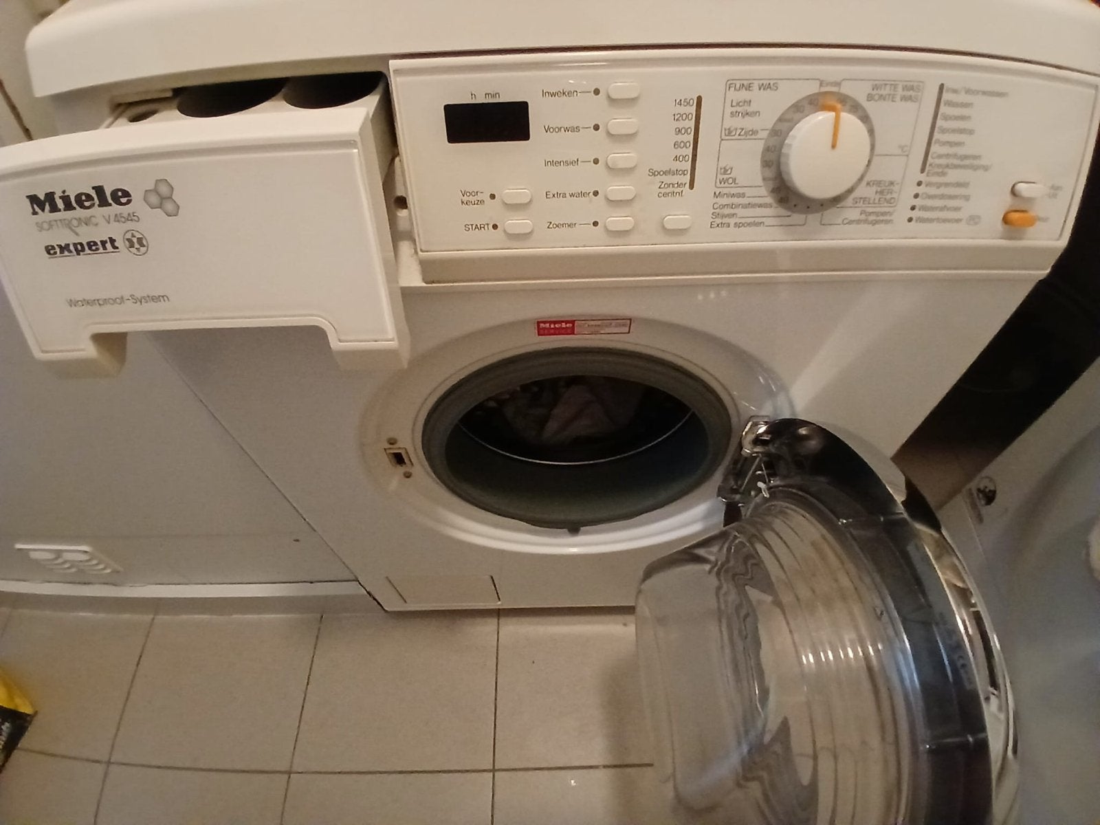 Miele Wasmachine Softtronic W 4845 Expert, Witgoed en Apparatuur, Ophalen, 6 tot 8 kg, Gebruikt, 1600 toeren of meer
