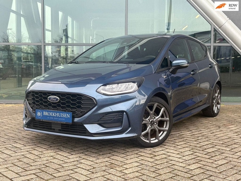 Ford Fiesta 1.0 EcoBoost Hybrid ST-Line X 125pk Automaat / S, Auto's, 125 pk, Gebruikt, Zwart, Blauw