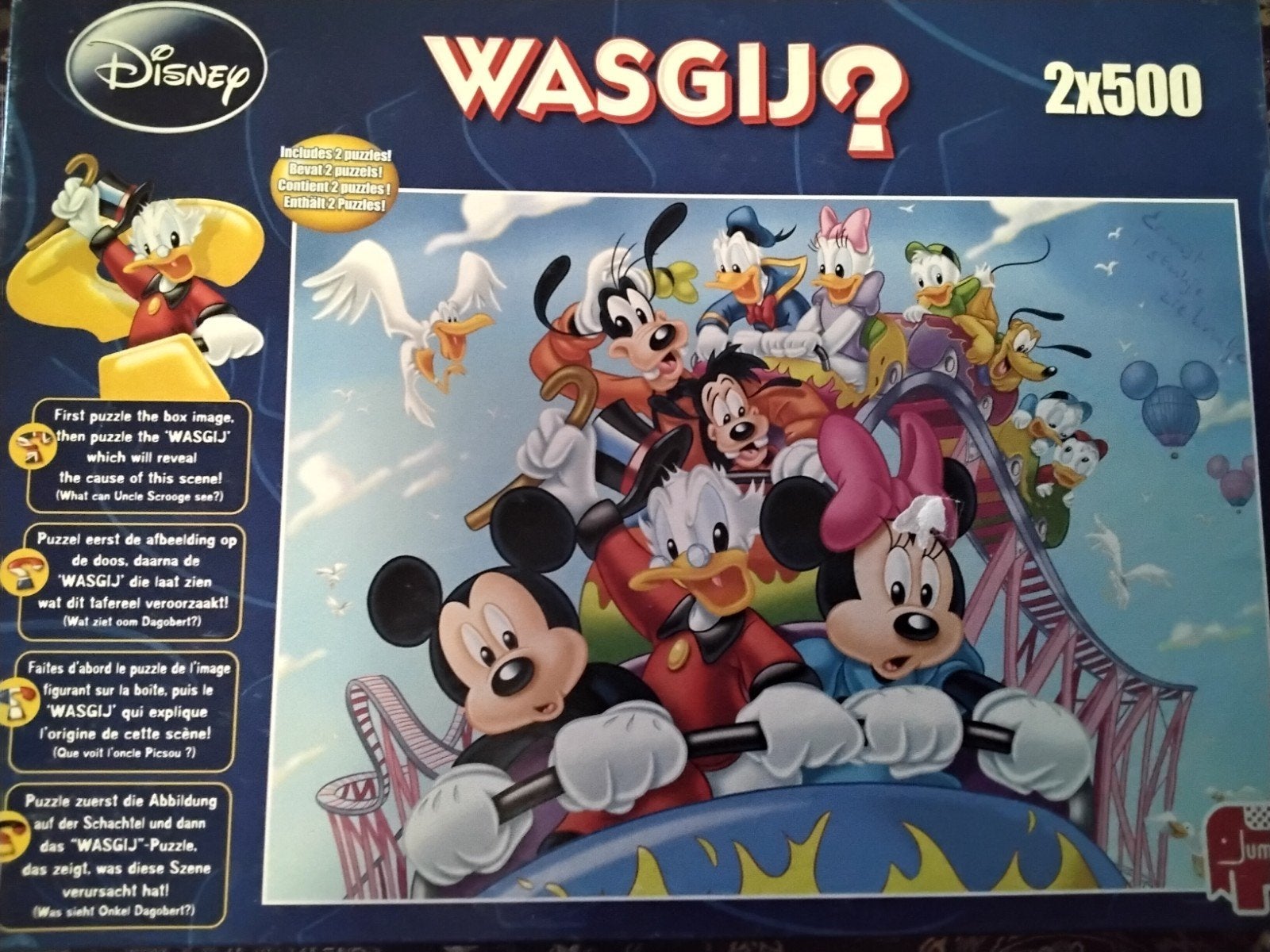 2x500 wasgij Disney puzzel, Ophalen