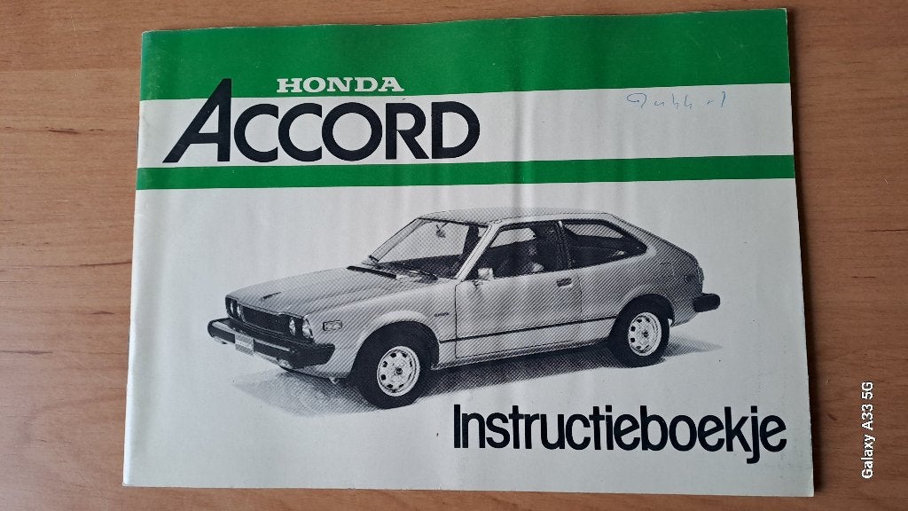 Handleiding Honda Accord, Ophalen of Verzenden