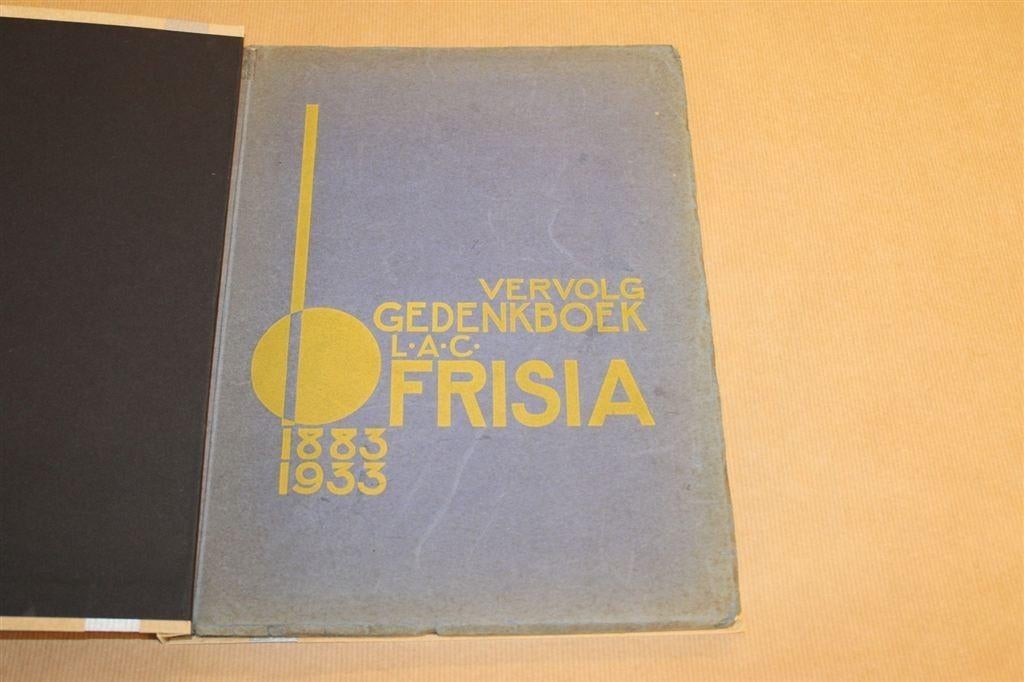 Gedenkboek LAC Frisia 1883-1933 !!, Ophalen of Verzenden, Zo goed als nieuw, Poster, Plaatje of Sticker