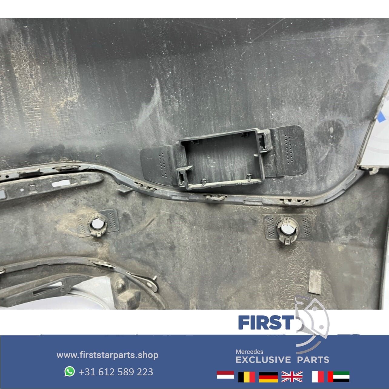 W253 GLC ACHTERBUMPER + DIFFUSER CHROOM Origineel Mercedes 2, Gebruikt, -, Ophalen of Verzenden, Achter