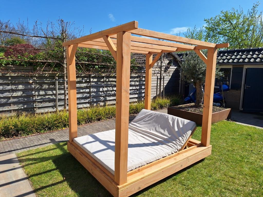 Douglas/steigerhout tuin lounge bed strand bed cabana, Ophalen of Verzenden