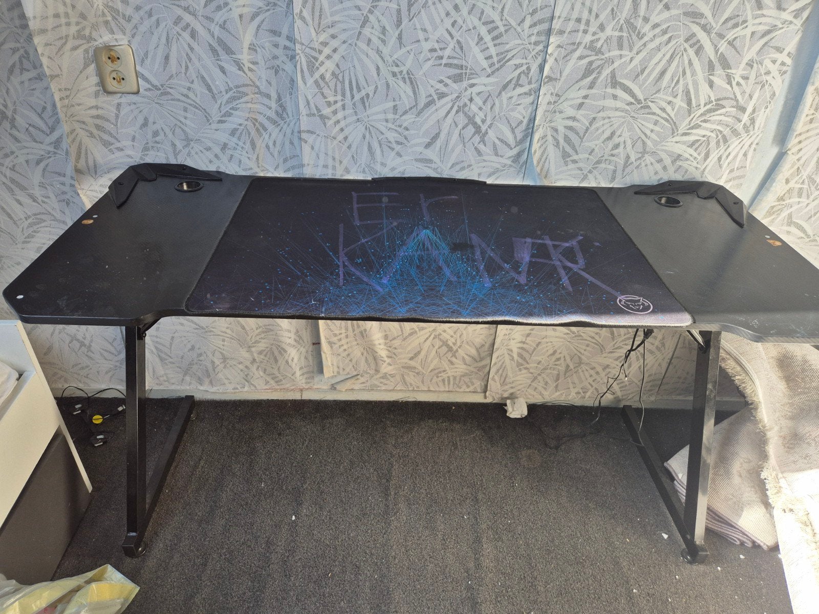 Gamingtafel - Media Markt Game Tafel, Ophalen, Gebruikt, 100 tot 150 cm, Metaal of Aluminium