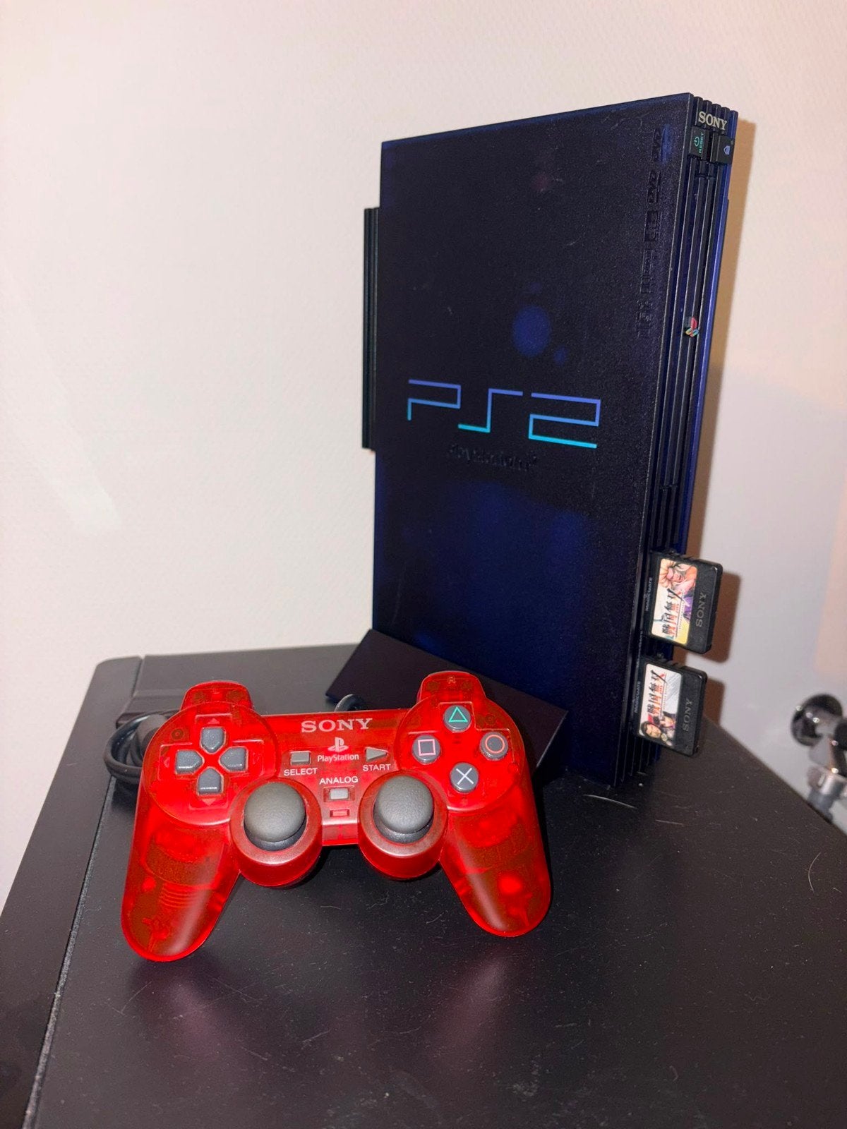 Playstation 2 - Midnight Blue edition, Blauw, Phat, Ophalen of Verzenden, Zo goed als nieuw