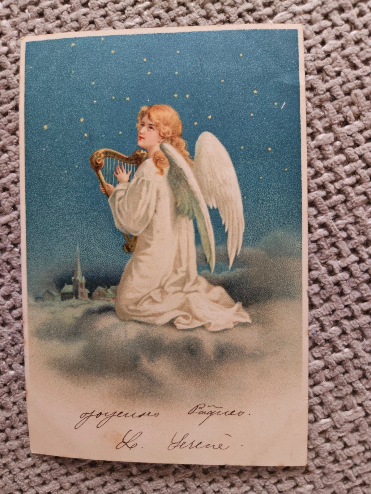 Engel en Harp 1902, Verzamelen, Ansichtkaarten | Themakaarten, Ophalen of Verzenden