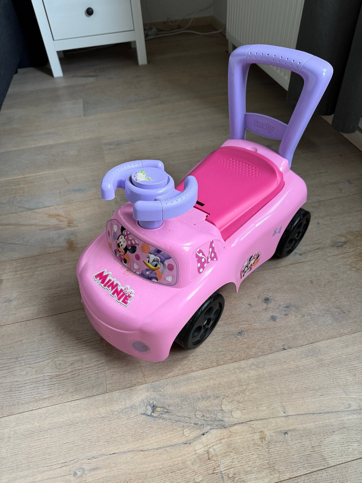 Minnie Mouse loopauto met duwstang, Kinderen en Baby's, Ophalen, Gebruikt