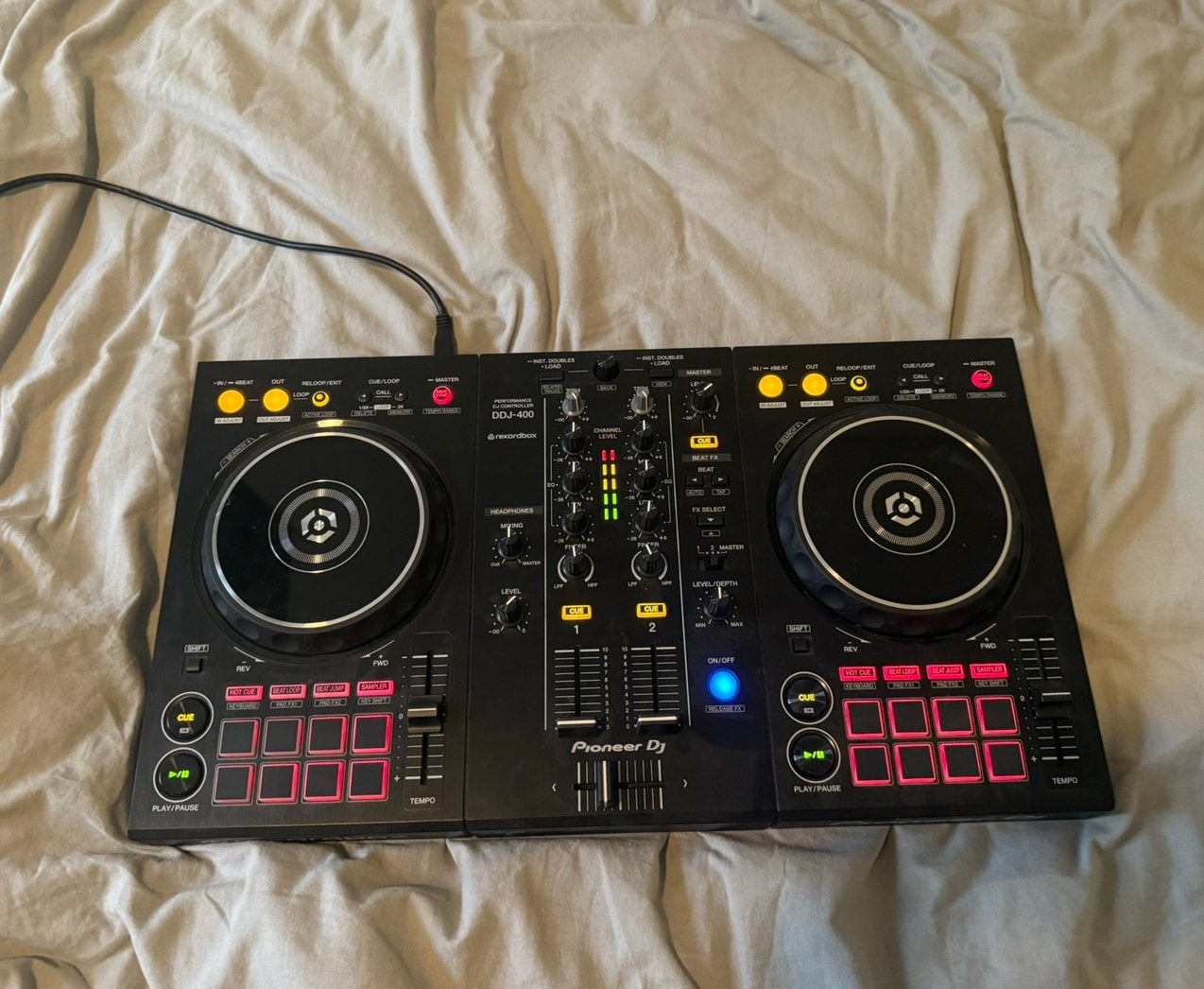Pioneer DJ DDJ-400 DJ Controller – Rekordbox - INCL USB, Ophalen of Verzenden, Zo goed als nieuw, Pioneer