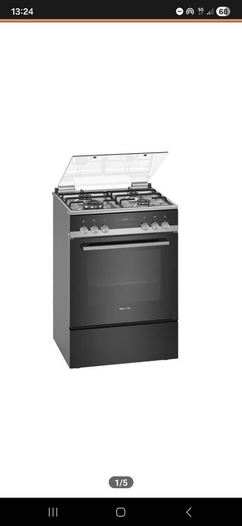 Siemens HX9S5IH40N Gasfornuis met oven - Prima staat, Witgoed en Apparatuur, Fornuizen, Ophalen of Verzenden
