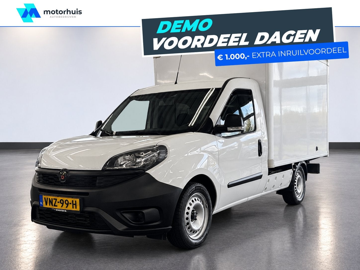 Fiat Doblò 1.6 MJ L2 Work-Up, Gebruikt, 4 cilinders, Wit, Origineel Nederlands