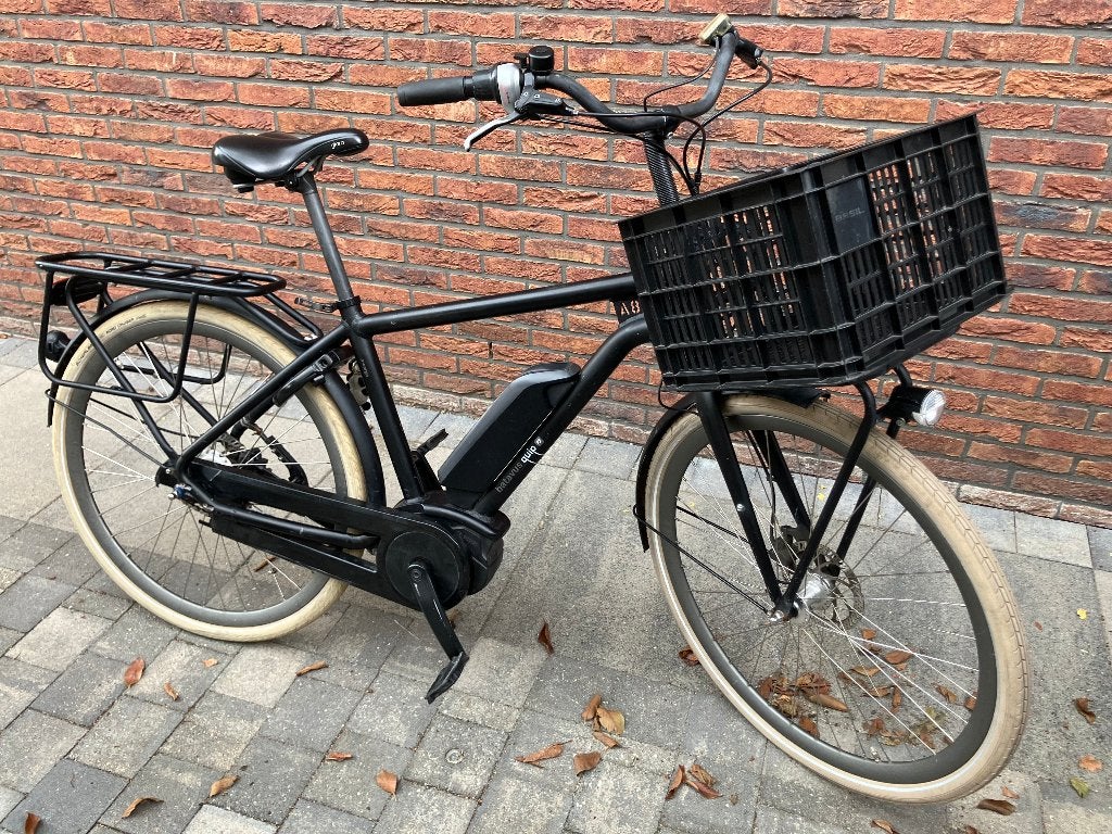 Stevige Batavus Quip E-Go X-Cargo maat 49 met krat, Ophalen, Gebruikt, Versnellingen, Batavus