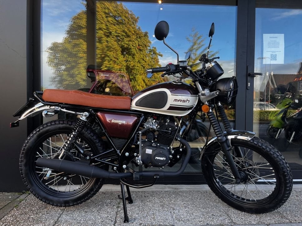 Mash Scrambler | Zwart/Rood | Reserveer Nu Beperkte Levering, MASH, Onbekend, Nieuw, Ophalen of Verzenden