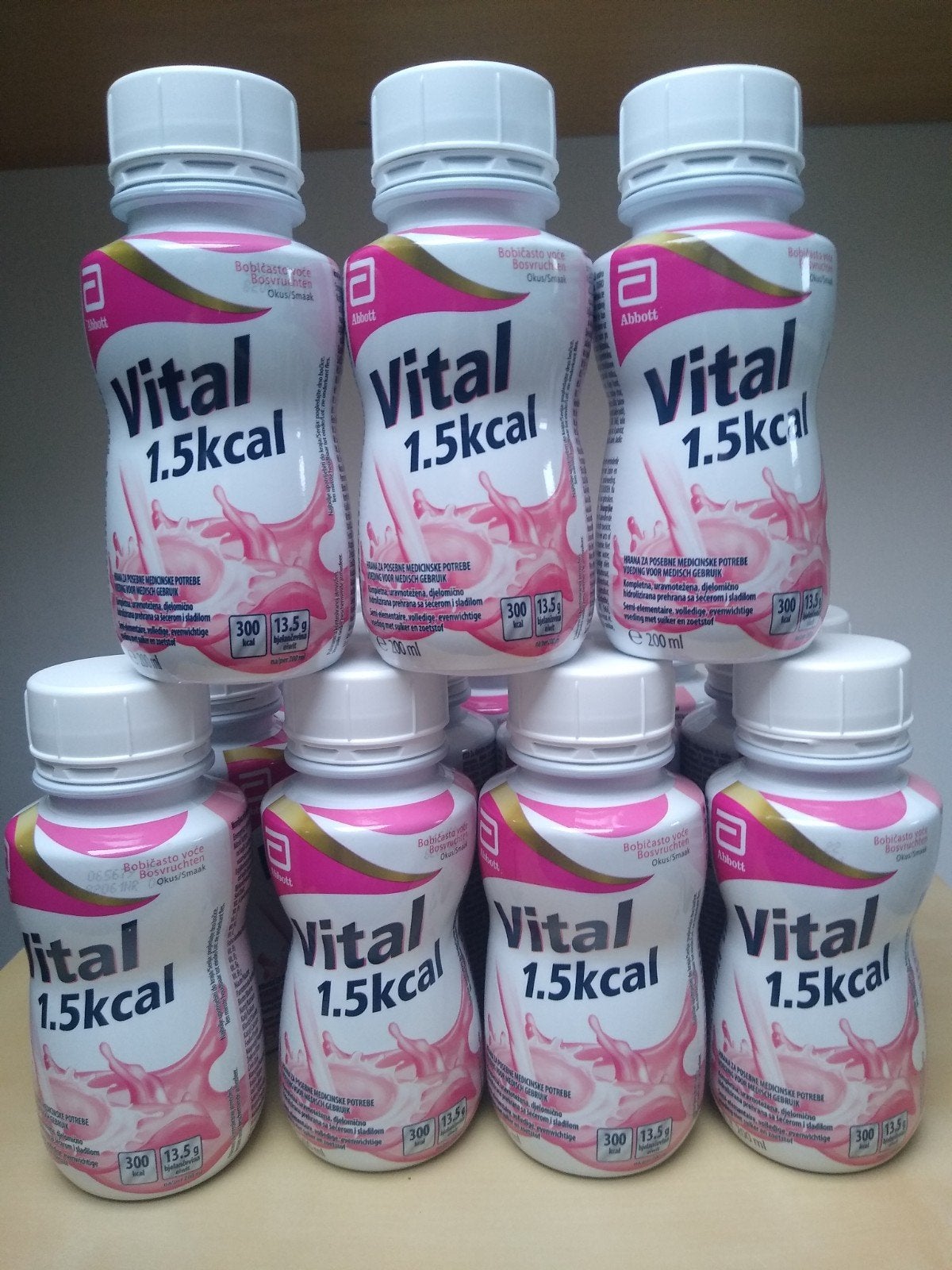 Vital 1.5 Kcal bosvruchten smaak 19 x 200 ml, Ophalen of Verzenden, Nieuw, Poeder of Drank