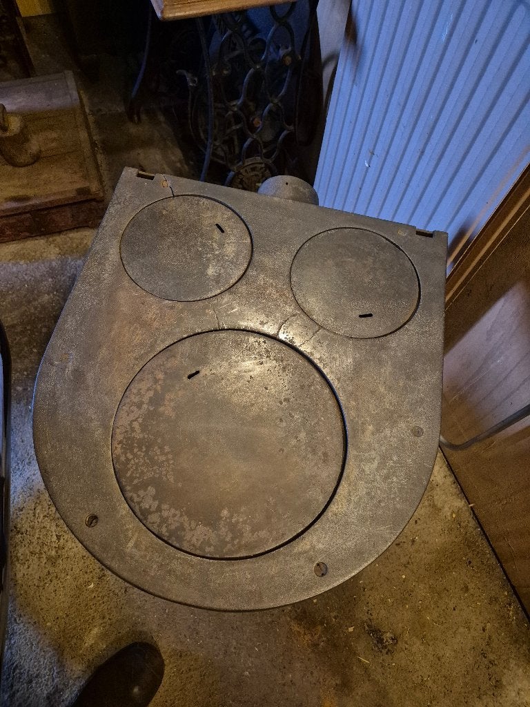 gietijzeren kachel, Ophalen, Gebruikt, Houtkachel, Vrijstaand