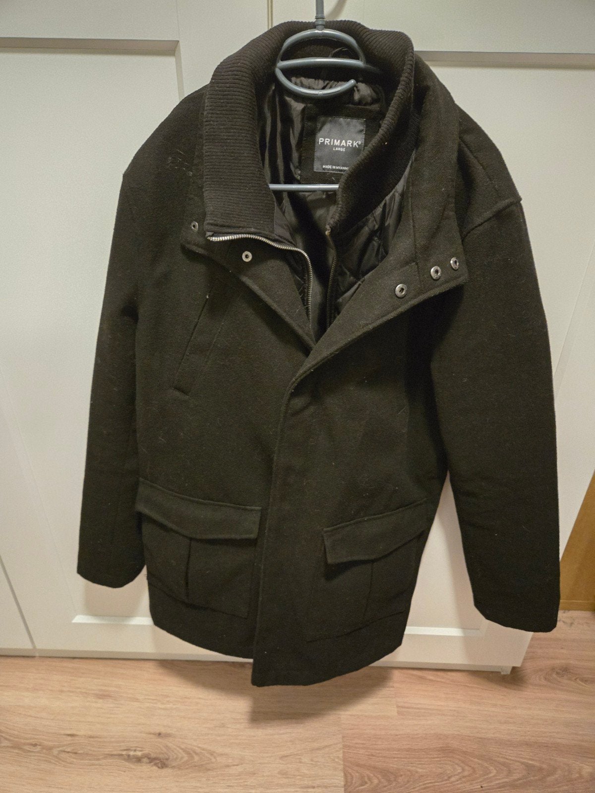Zwarte winterjas Primark maat L, Kleding | Heren, Maat 52/54 (L), Zwart, Ophalen of Verzenden, Gedragen