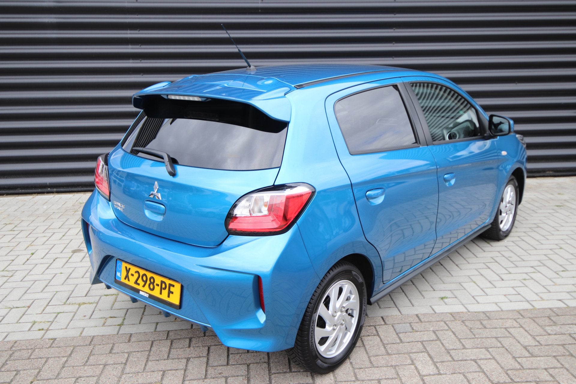 Mitsubishi Space Star 1.2 Dynamic Cruise, camera, 1ste Eigen, Auto's, Stof, Gebruikt, Blauw, Origineel Nederlands