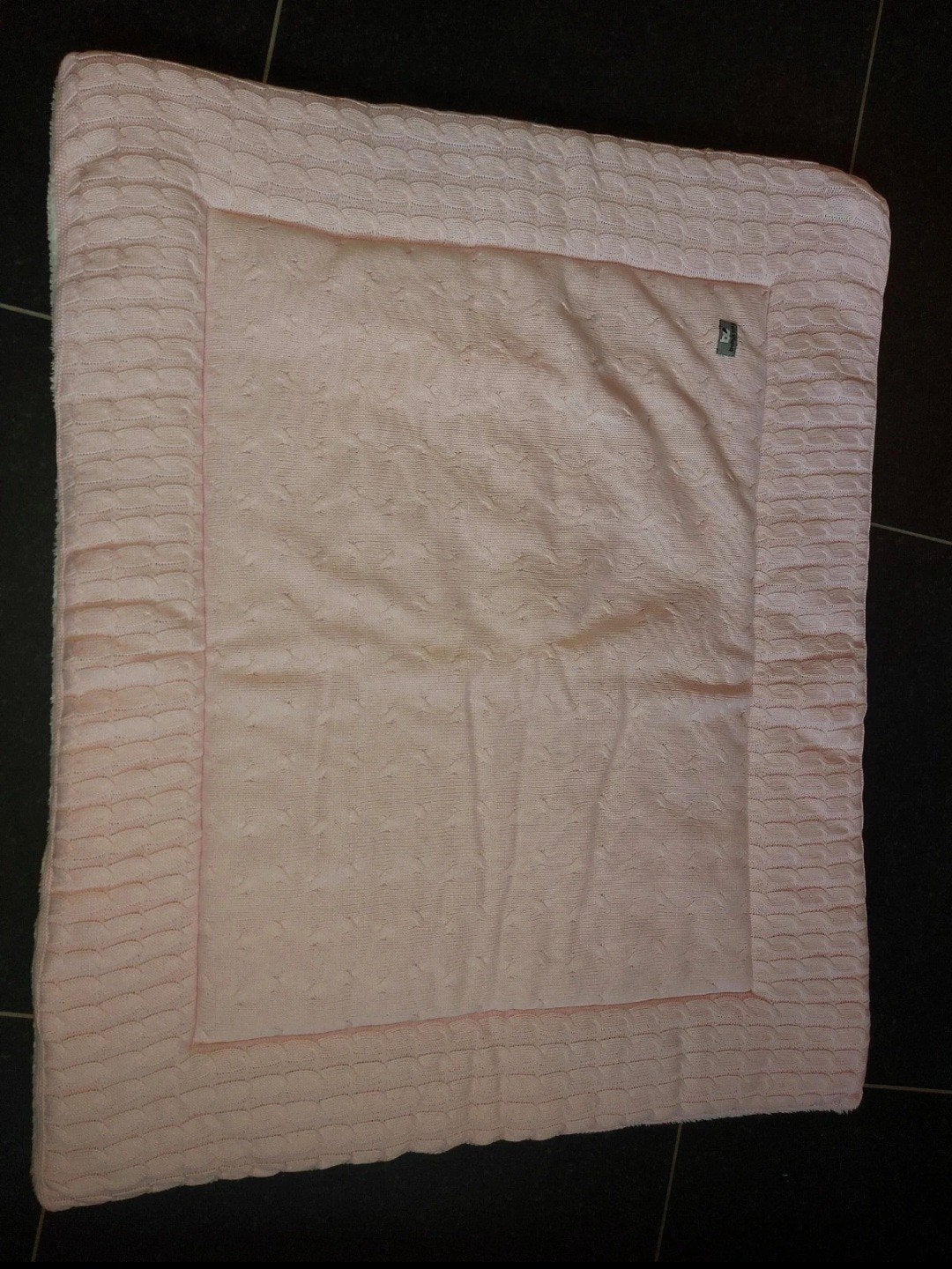 Baby's Only Roze Gebreide Deken met Badstof Achterkant, Ophalen of Verzenden, Zo goed als nieuw, Roze, Baby's Only