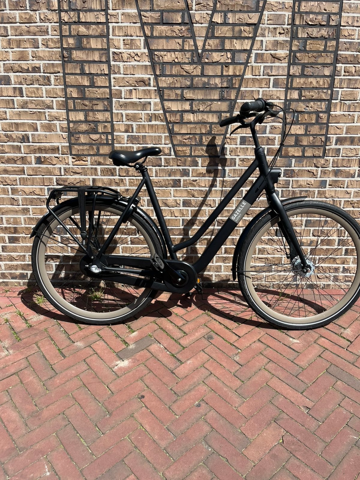 Gazelle Esprit C3 damesfiets 59cm mat zwart, Ophalen, Versnellingen, 56 cm of meer, Zo goed als nieuw