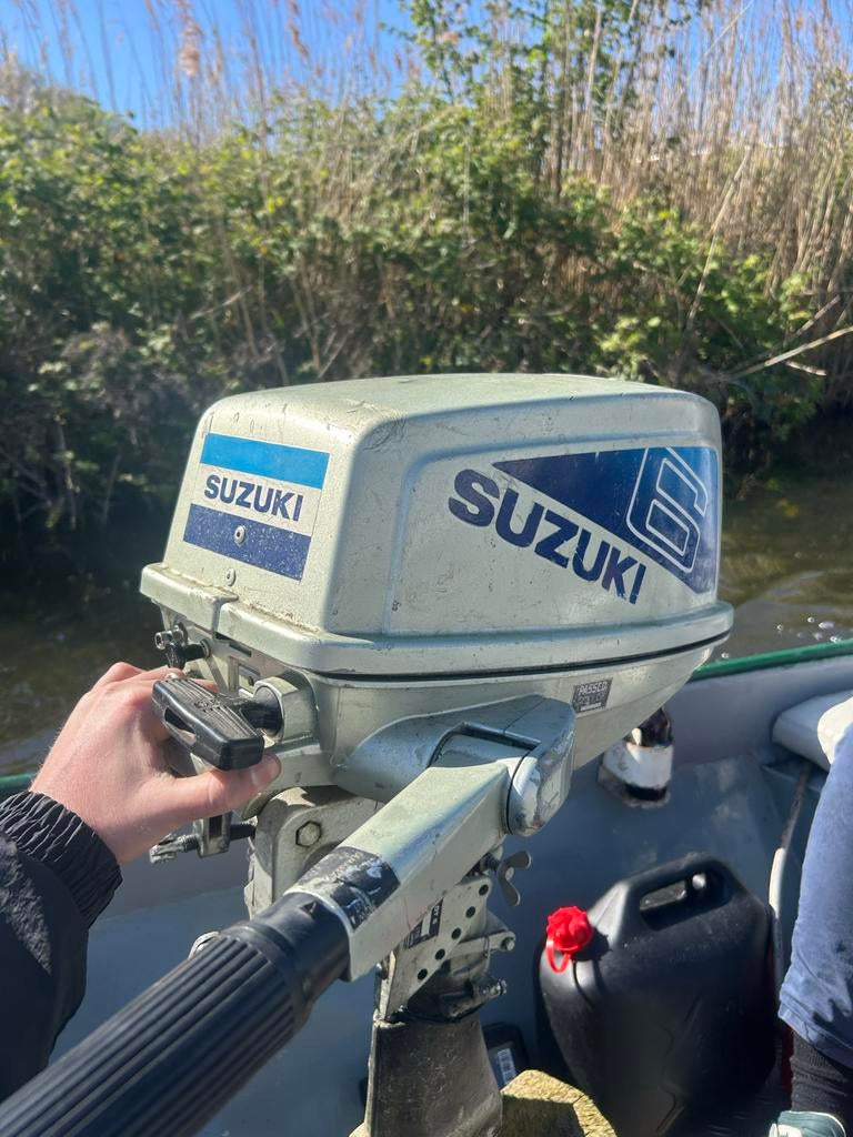 Suzuki DT6 6pk 2-takt buitenboordmotor – loopt perfect, Ophalen, Gebruikt, Motor en Techniek